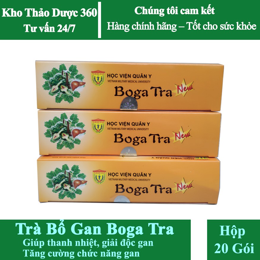 Trà Bổ Gan BOGA TRA, Thanh Nhiệt, Giải Độc, Mát Gan Của Học Viện Quân Y Hộp 20 Gói | BigBuy360 - bigbuy360.vn