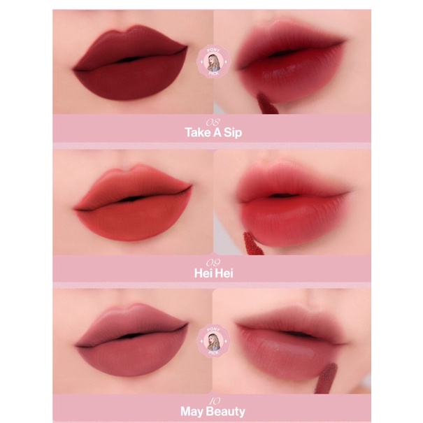 [Pre-order] [PONY x Gilaa] Son Kem Lì, Lâu Trôi Hàn Quốc Gilaa Long Wear Lip Cream (Rich Rosie Edition)