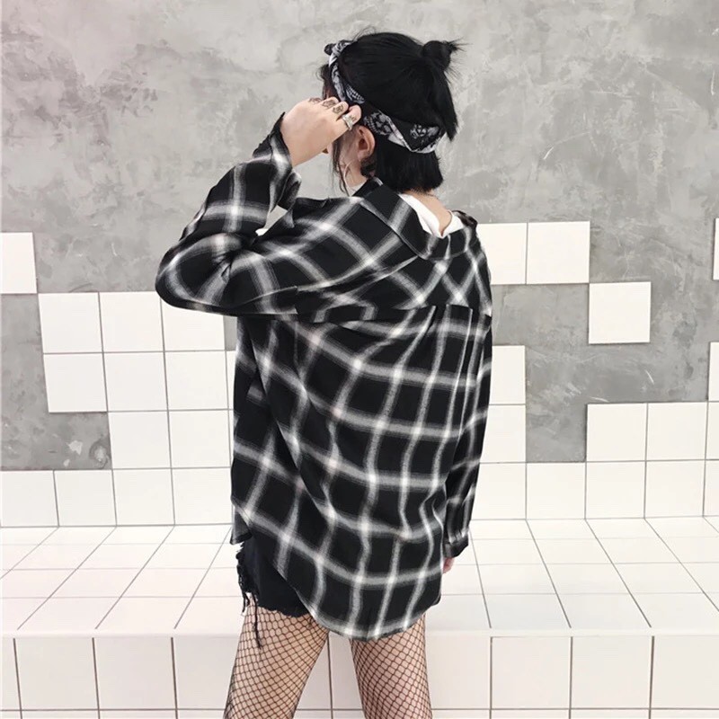 Áo Khoác Unisex Kiểu Dáng Sơ Mi Caro không nón - J026/3 | BigBuy360 - bigbuy360.vn