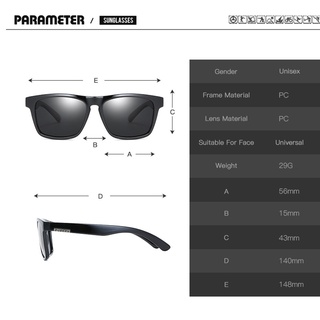 [Polarized] kính râm phân cực Dubery - Cancer - Đỏ trong