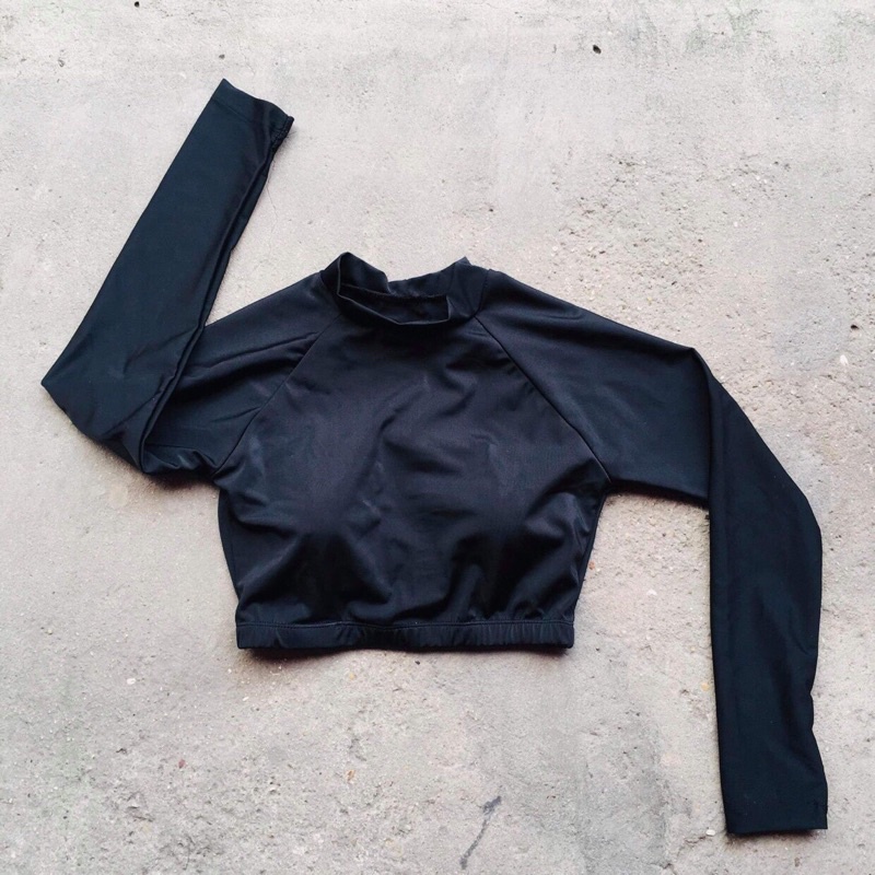 Áo Bơi/ Áo Tập/ Thể Thao Nữ Tay Dài Săn Mút Ngực )