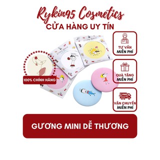 [HB GIFT] Gương mini dễ thương Hàn Quốc - Gương Tròn Mini Bỏ Túi