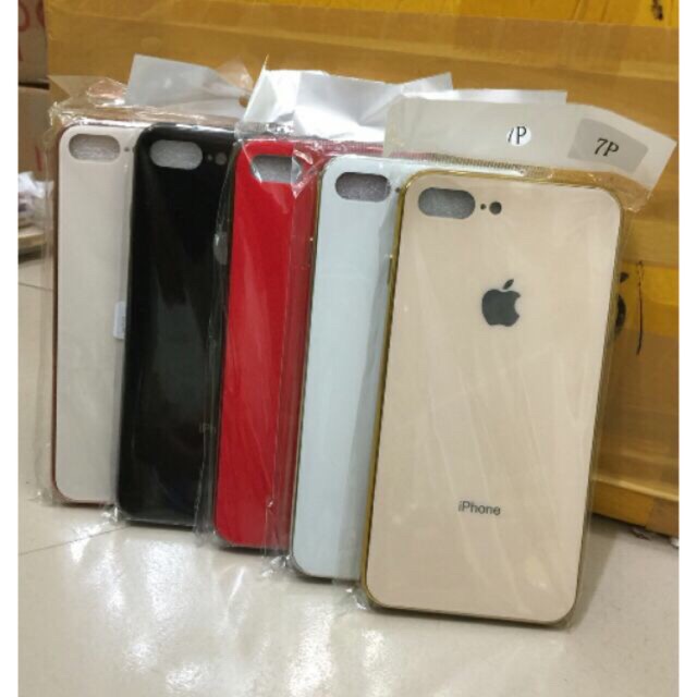 Ốp lưng kính táo iphone 8 plus