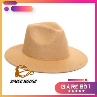 NÓN FEDORA NỈ CAO CẤP, MŨ PHỚT PHÙ THỦY NAM NỮ