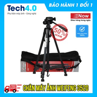 CHÂN MÁY ẢNH Weifeng WF-3520 + tặng kèm kẹp điện thoại