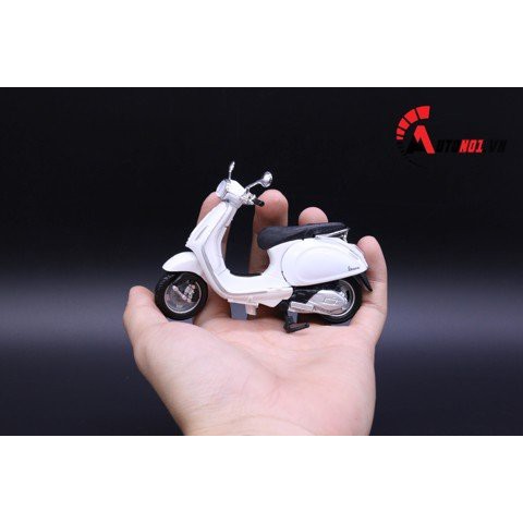 MÔ HÌNH VESPA PRIMAVERA 150 WHITE 1:18 MAISTO 6417