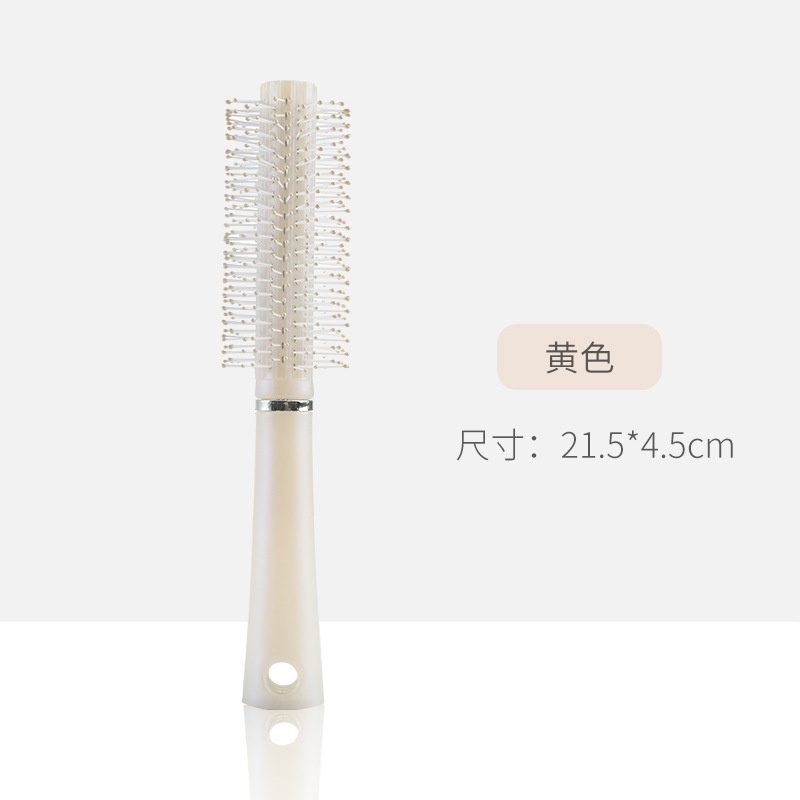 Lược Lăn Chải Tóc Tạo Kiểu Xoăn Đính Ngọc Trai Dành Cho Salon