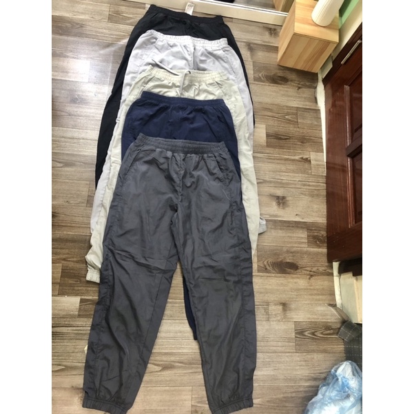 Quần jogger thể thao xuất Hàn dư xịn chất dù lót lưới nam