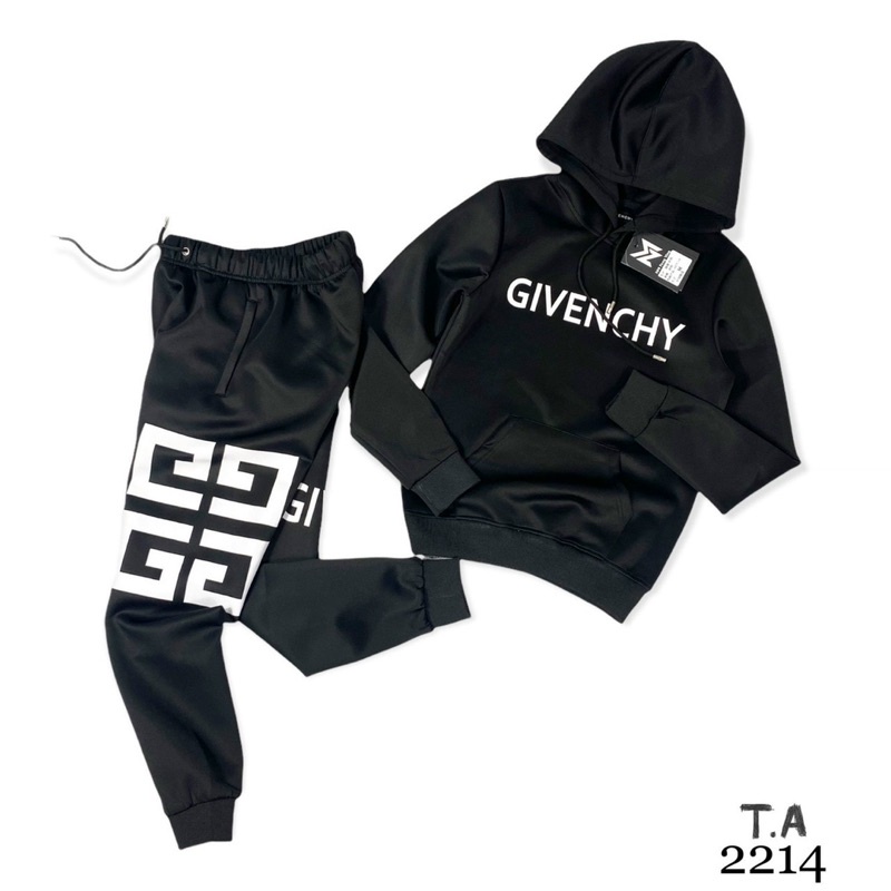 Bộ nỉ hoodie Gyvenchy có hoạ tiết thời trang, Bộ nỉ thu đông phong cách hàn quốc btshop từ 45 đến 75 kg.