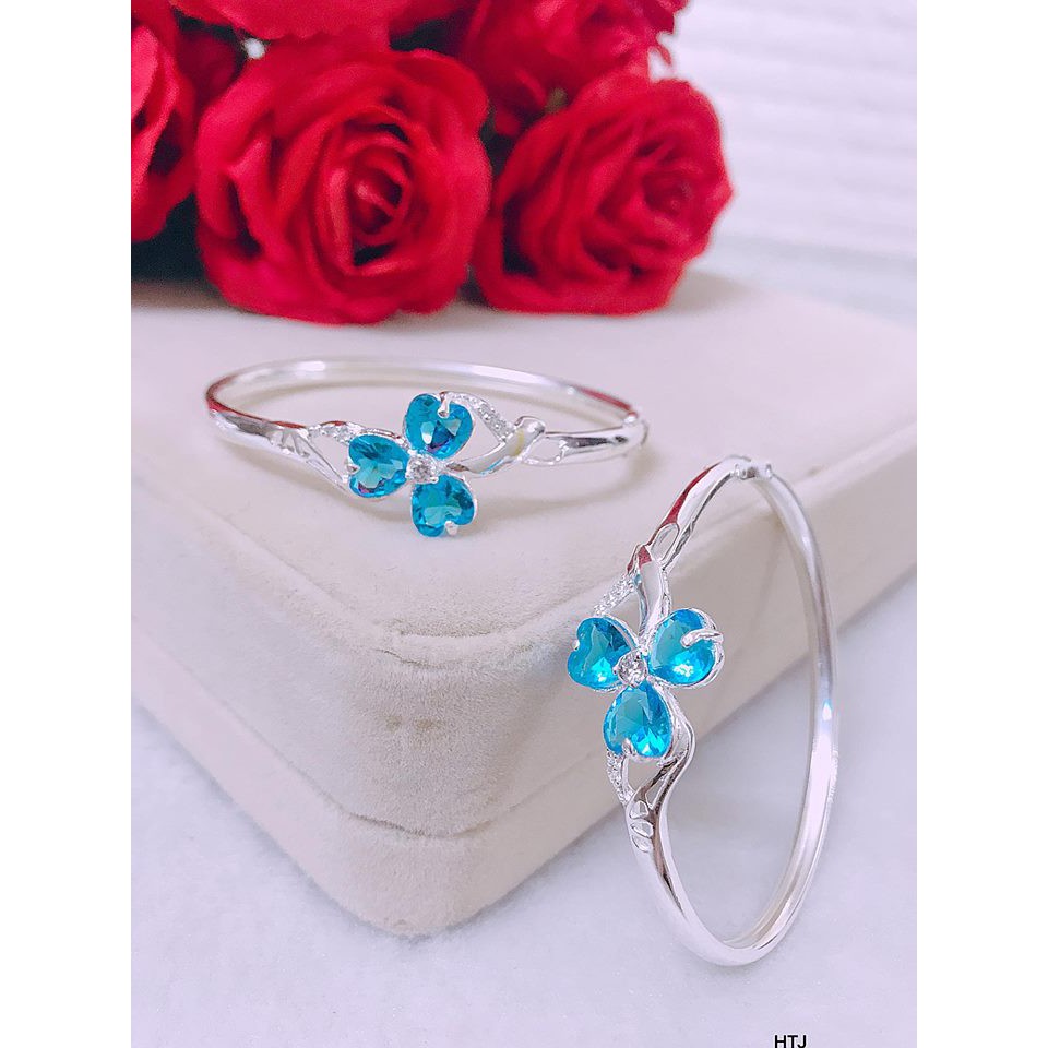 Vòng tay cỏ 3 lá bạc ta
