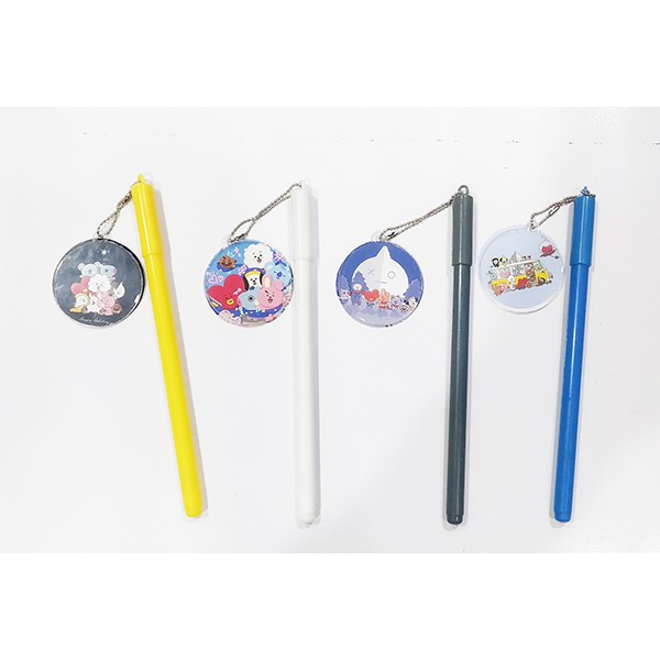 Bút bangtan kèm dây treo BMCI2 bút army dễ thương thần tượng idol hoạt hình