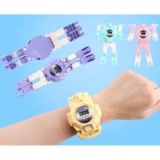 [XẢ KHO] Đồ chơi trẻ em Đồng hồ người máy biến hình [HOT SALE] hàng đẹp, có hộp, tặng kèm Smile tinh quái