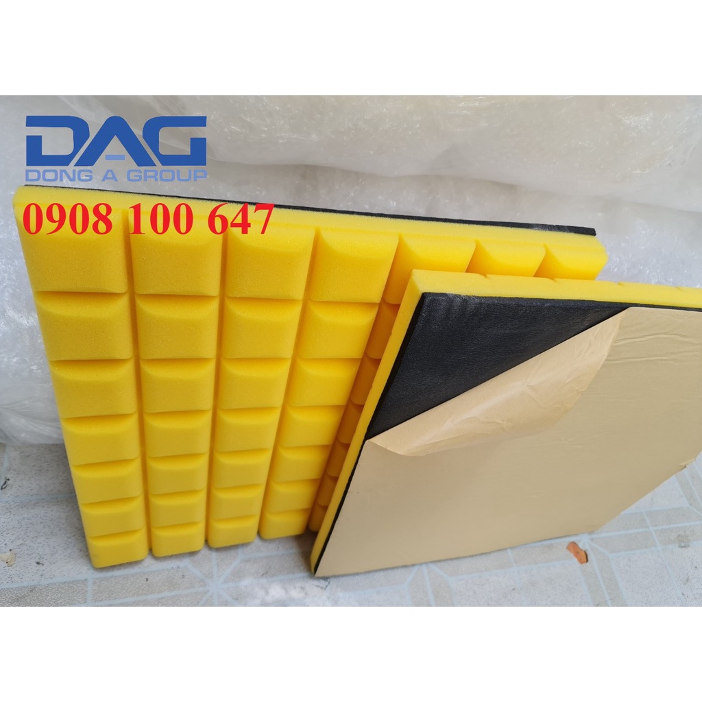 Mút Cách Âm Dán Tường Có Sẵn Keo + Chống Rung + Hàng Loại 1 Mẫu vuông mini