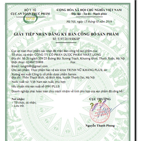 Trinh Nữ Khang Plus - Trinh Nữ Hoàn Cung Hỗ Trợ Giảm U Xơ Tử Cung, U Xơ Tuyến Vú Ở Phụ Nữ - Lọ 60 viên