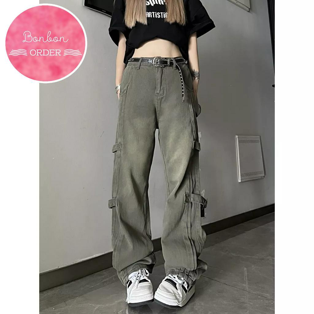 QUẦN JEAN ULZZANG ỐNG RỘNG TRENDY -