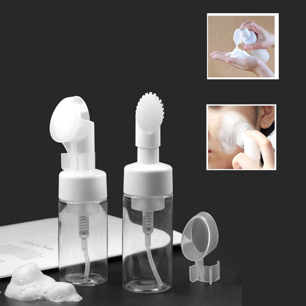 [Hàng mới về] Chai có cọ rửa mặt tạo bọt A7E4 100ml / 120ml / 150ml / 200ml / 200ml