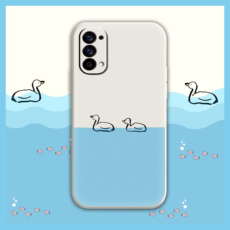 Ốp Điện Thoại Mềm Màu Trơn Chống Rơi Bảo Vệ Ống Kính Máy Ảnh Cho OPPO Reno4 4G Sự Bảo Vệ