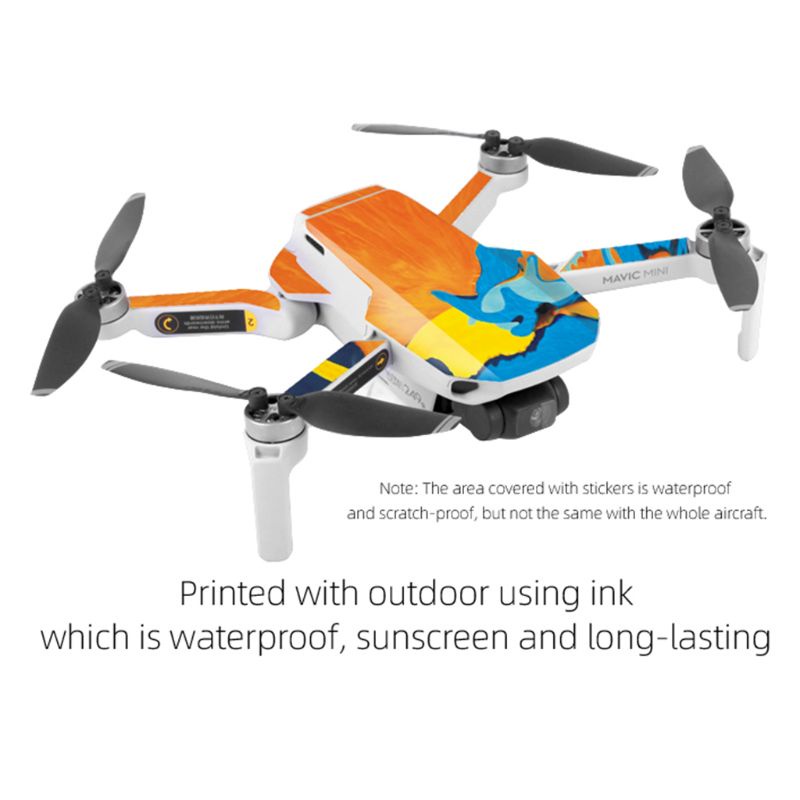 1 Bộ Miếng Dán Pvc Bảo Vệ Toàn Diện Chống Nước Chống Trầy Cho Điều Khiển Drone Dji Mavic Mini