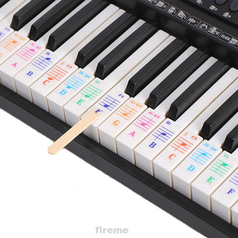 Miếng Dán 88 Phím Có Thể Tháo Gỡ Cho Người Mới Bắt Đầu Chơi Đàn Piano