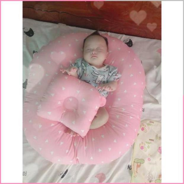 Gối chống trào ngược - đệm chống trào ngược cho bé (tặng gối lõm chống méo đầu) - Ahimom