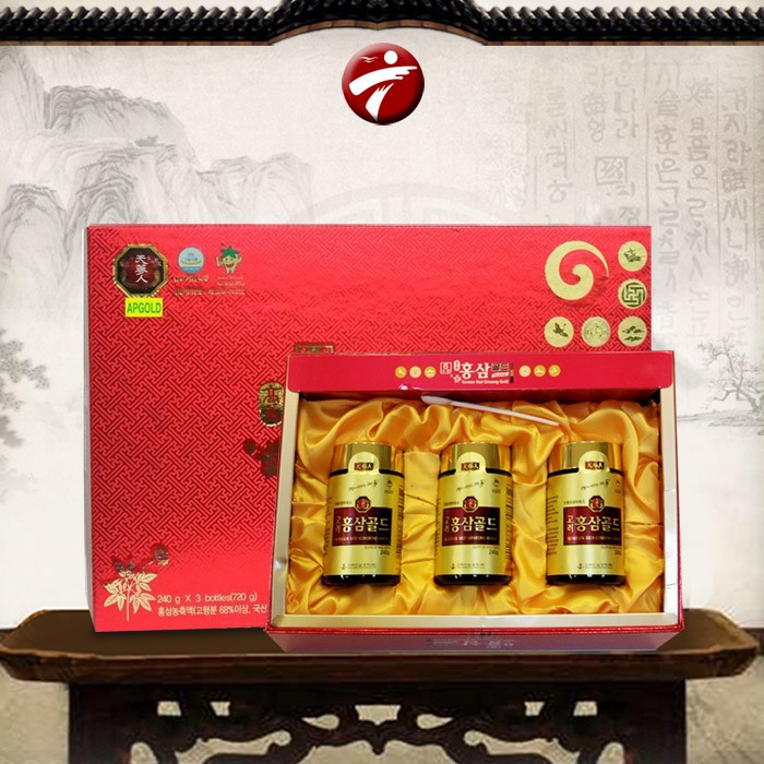 Cao hồng sâm Hàn Quốc hộp 3 lọ x 240g 6 năm tuổi Hàn Quốc NS040