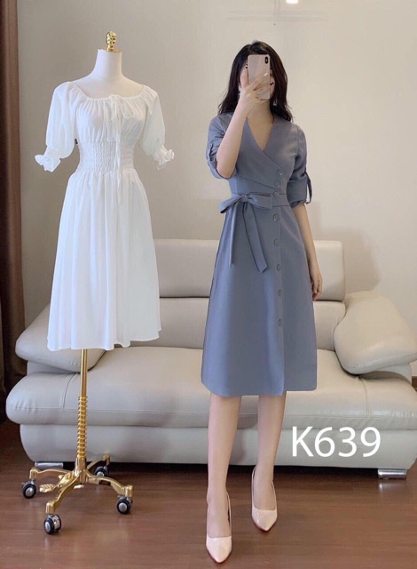 Đầm Umi đính nút rất Sang trọng | BigBuy360 - bigbuy360.vn