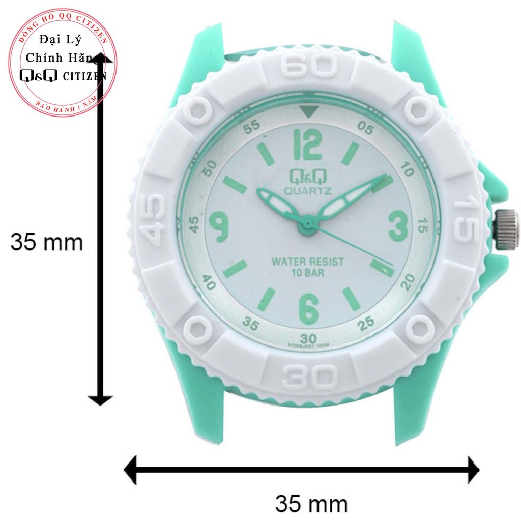 [Mã FARSBR243 giảm 15% đơn 249K] Đồng hồ trẻ em Q&Q Citizen VQ96J dây nhựa thương hiệu Nhật Bản