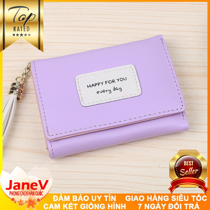 [4 MÀU] Ví Nữ Mini Ngắn Cầm Tay Dễ Thương Nữ Tính Hàn Quốc TVNN222 | BigBuy360 - bigbuy360.vn
