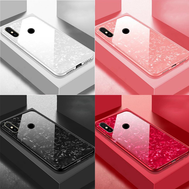 Ốp điện thoại tráng gương họa tiết mặt đá cẩm thạch cho Xiaomi Redmi 5/5 Plus/Note5/S2