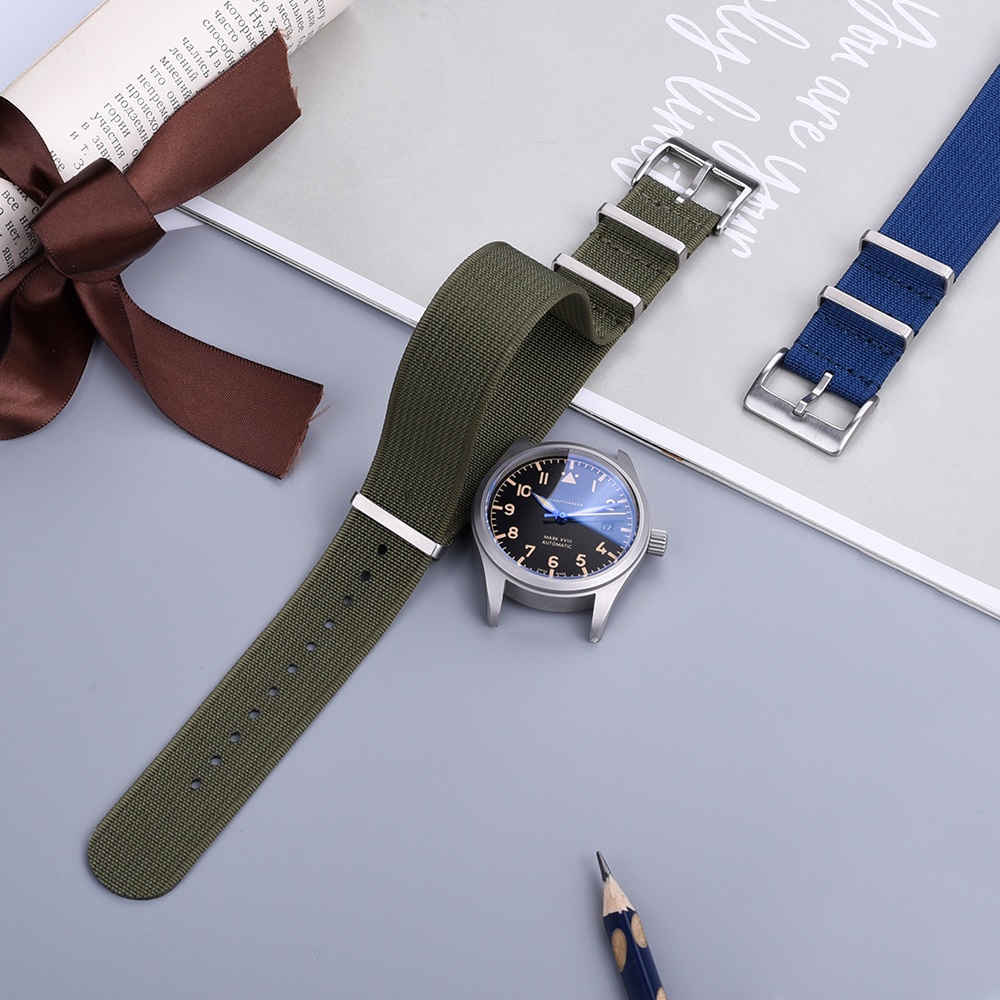 Dây Đeo Đồng Hồ Bằng Nylon Bện 20mm 22mm Có Thể Tháo Rời Thời Trang Unisex