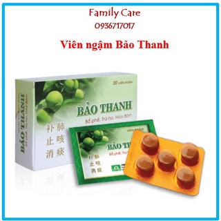 Viên ngậm bảo thanh(hộp 20 vỉ)-100 viên