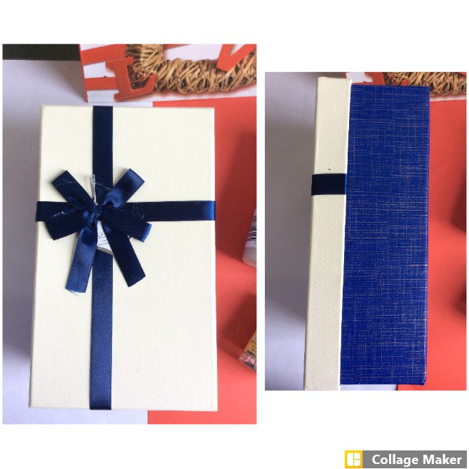 Hộp quà hình chữ nhật 23cmx13,5cmx8,5cm tặng kèm 1 túi (10gram) xốp