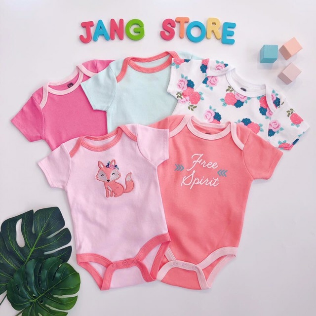 Set 5 bộ body siêu mềm mịn cho bé