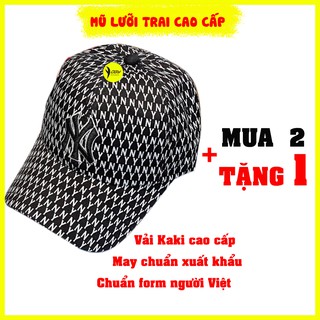 [Mua 2 Tặng 1] Mũ Nón Kết Mũ Lưỡi Trai Nam Nữ Thêu Chữ NY Siêu Ngầu Vải Kaki Cao Cấp YOGY-NONKET024
