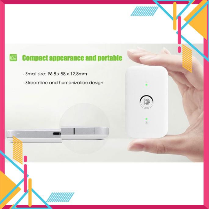 Mua ngay Bộ Phát Wifi 4G Huawei E5573 Bản Quốc Tế Tốc Độ 150Mbps Cực Nhỏ Gọn - Huawei ZONG 4G E5573 [Freeship 10k]