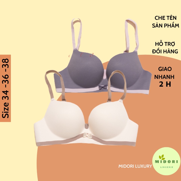 Áo lót su đúc không gọng nâng ngực nhẹ chất thông hơi thoáng khí đệm dày thiết kế tinh tế XP028