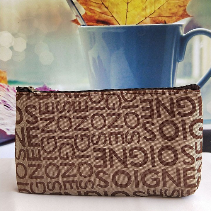 Túi đựng bút , mỹ phẩm vải Oxford chống nước thấm SOIGNE