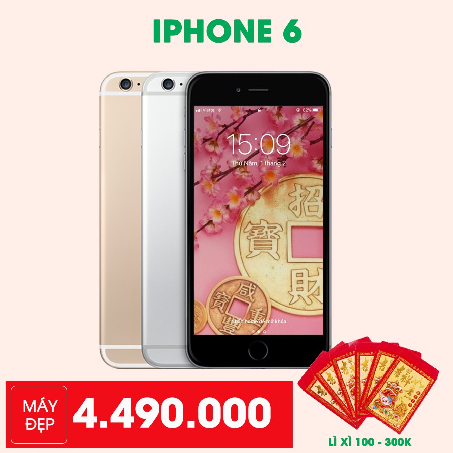 Điện Thoại Iphone 6 Quốc Tế_16G_zin_đẹp Keng; chào mừng năm mới 2019!!! | WebRaoVat - webraovat.net.vn