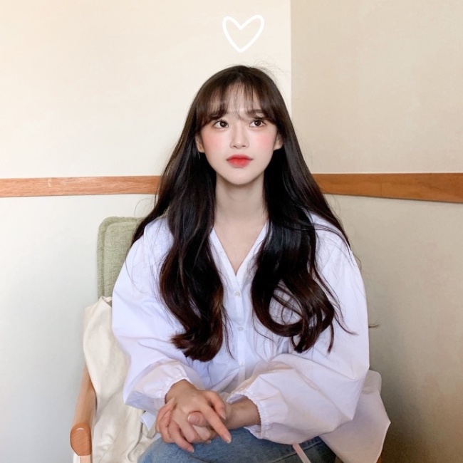 SUXI Áo Sơ Mi Tay Dài Dáng Rộng Thiết Kế Đơn Giản Dễ Phối Đồ Thời Trang Mùa Hè Phong Cách Hàn Quốc Xinh Xắn Cho Nữ