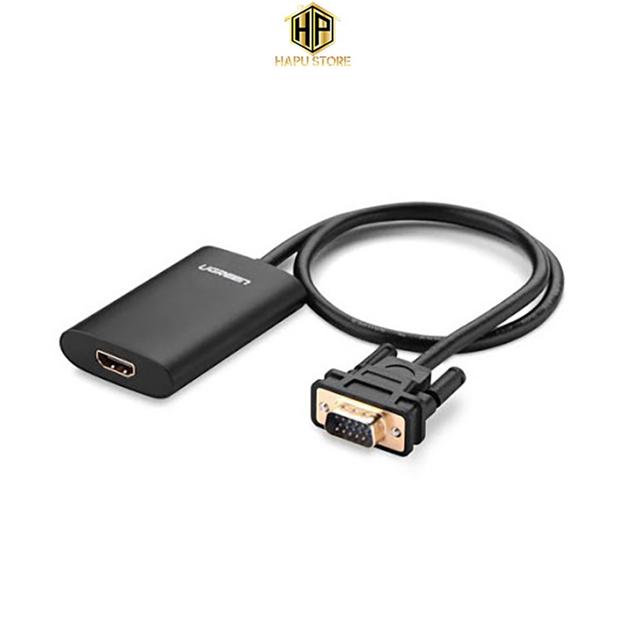 Cáp chuyển VGA to HDMI tích hợp Audio Ugreen 40264 chính hãng - Hapustore