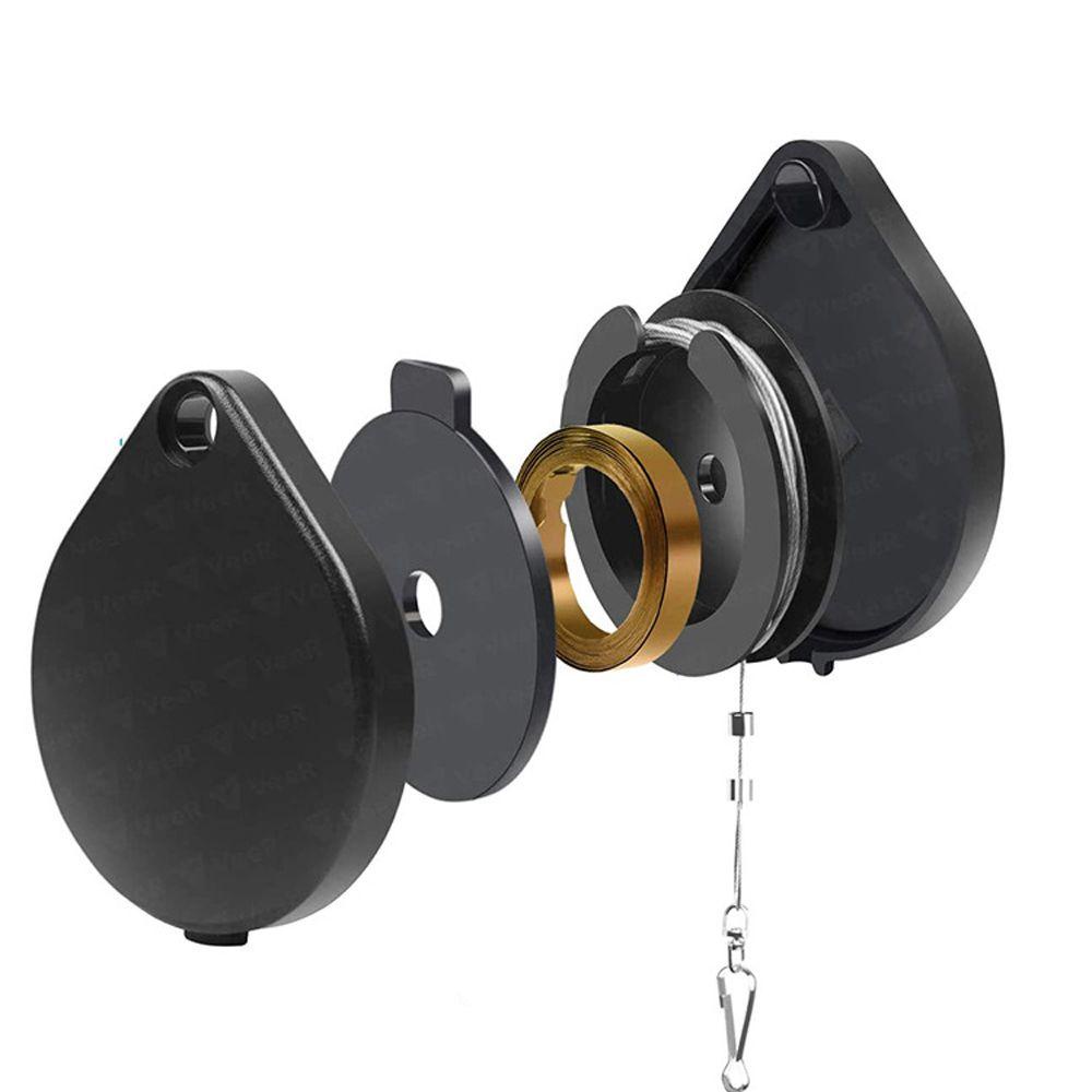 Móc Khóa Dây Thừng Kẹp Thẻ ID / Tên / Huy Hiệu Thu Gọn Dễ Dàng Cho Văn Phòng