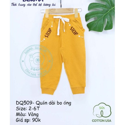 Quần dài bo ống Dokma DQ509 (2-6Y)