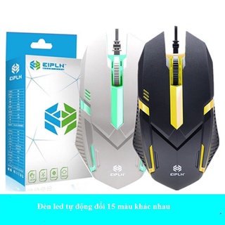 Chuột Máy Tính EIPLN, Đèn Led Đổi Nhiều Màu, rất vừa lòng bàn tay, không gây mỏi tay