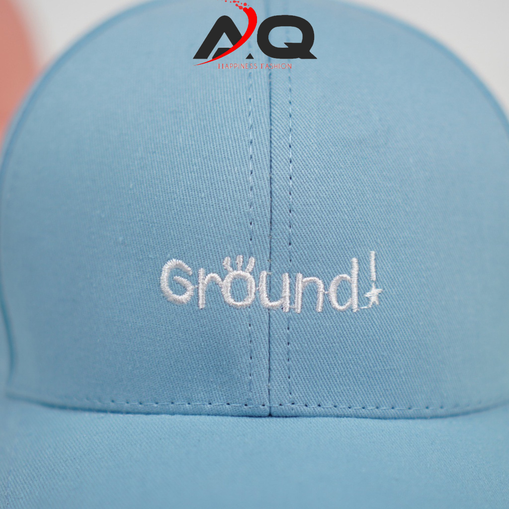 Mũ Lưỡi Trai GROUND nam nữ Nón Lưỡi Trai Phong Cách Nón Kết Form Mềm Vải Cotton 1 Lớp Hot Trend