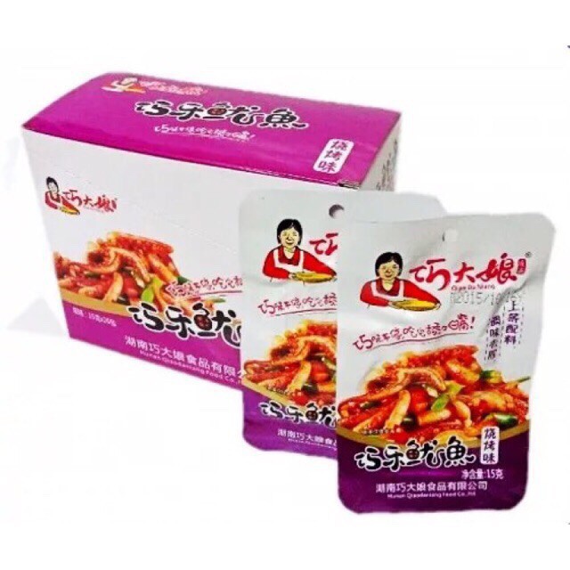 Râu mực cay trùng khánh (Hộp 20 gói)