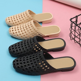 Dép bít nhựa nữ đế thấp (2cm)