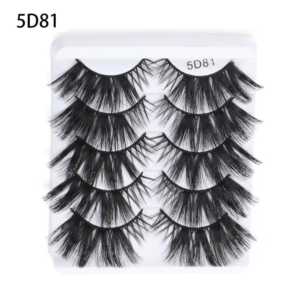 Set 5 Cặp Lông Mi Giả Mềm Mại Và Dày Hiệu Quả MIH SKONHED