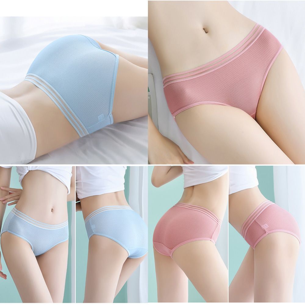 Quần lót cotton thoáng khí nhiều màu sắc thời trang gợi cảm cho nữ