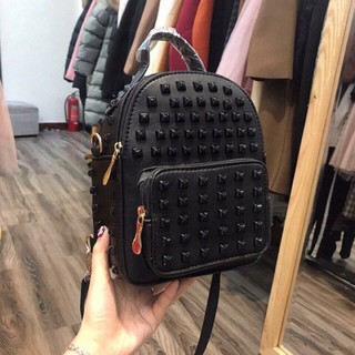 Balo đinh tán full đen siêu chất