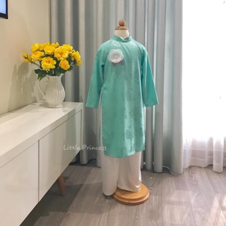 Vải gấm 3 mét màu xanh ngọc